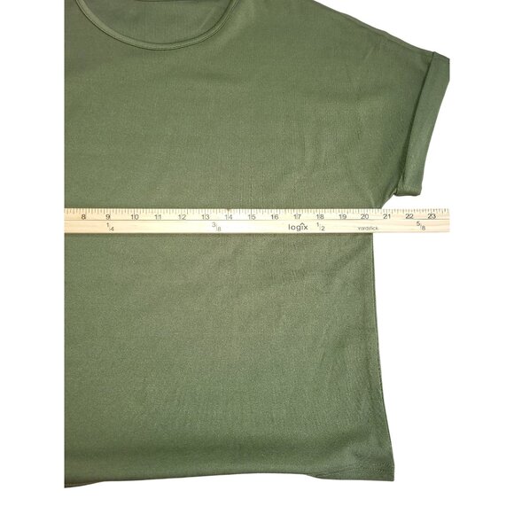 Womens Olive Activewear Set - T-Shirt & Joggers - 100% Polyester - Elastic Large - Picture 7 of 7